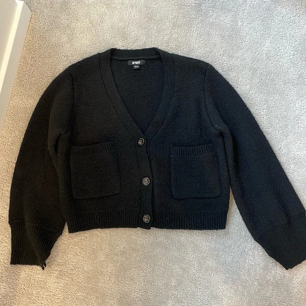 Apparis Black Marcella Cardigan - Size XS/S - Picture 3 of 8